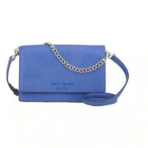 Kate Spade New York Deep Azure Cameron Leather Convertible Crossbody Bag